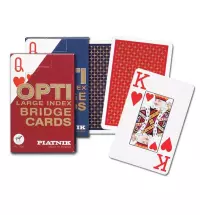 Ilustracja produktu Piatnik Karty Brydż "Opti brydż" - 1 talia